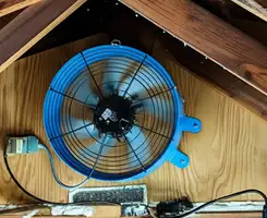 attic fan services with installed attic ventilation fan system in Colorado Springs, CO